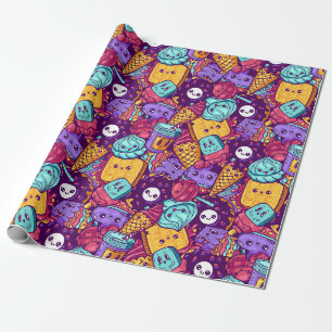 Cadeau Papier d'emballage alimentaire Kawaii