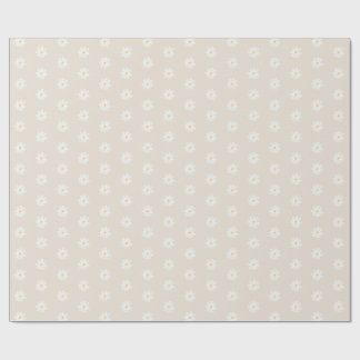 Cadeau Papier d'emballage aquarelle Boho Daisy