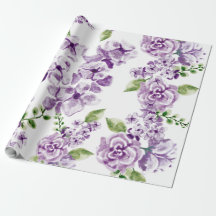 Papier d'emballage - Aquarelle Motif Floral
