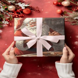 Cadeau Papier d'emballage Atelier du Père Noël Cozy   Gin