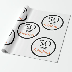 Cadeau Papier d'emballage au grand cinquantième