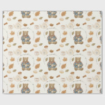 Papier d'emballage automnal chaleureux et cosy