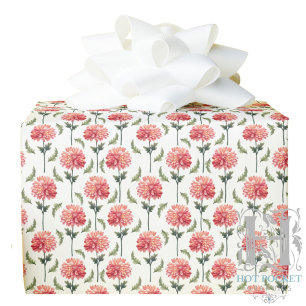 Cadeau Papier d'emballage aux chrysanthèmes