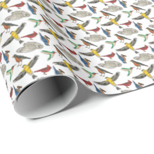 Cadeau Papier d'emballage aux oiseaux !