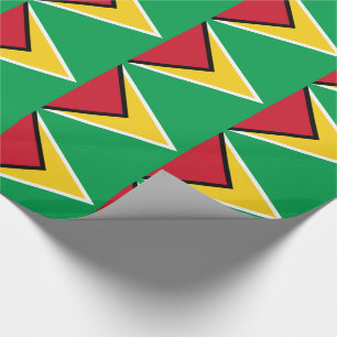 Cadeau Papier d'emballage avec drapeau de Guyana