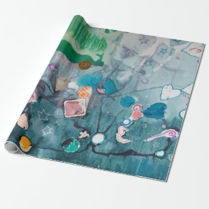 Cadeau Papier d'emballage B 2015 de laboratoire d'art de