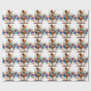 Cadeau Papier d'emballage Ballerine