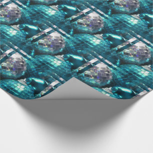 Cadeau Papier d'emballage Baubles Bleus