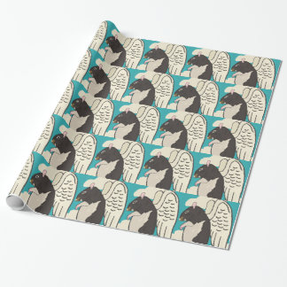 Cadeau Papier d'emballage brillant de rat d'ange