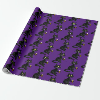 Cadeau Papier d'emballage chat drôle