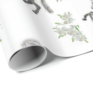 Cadeau Papier d'emballage Cheval Blanc