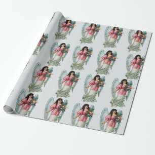 Cadeau Papier d'emballage chrétien d'ange