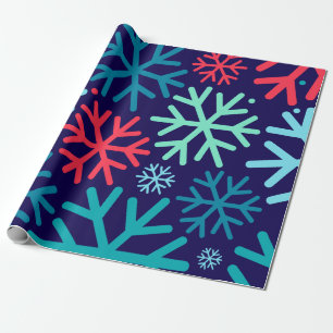 Cadeau Papier d'emballage Chute de neige à minuit
