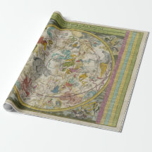 Papier d'emballage Constellation vintage