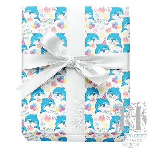 Cadeau Papier d'emballage dauphin
