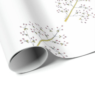 Cadeau Papier d'emballage de baie rouge naturelle de Noël