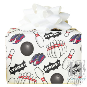 Cadeau Papier d'emballage de bowling