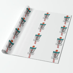 Cadeau Papier d'emballage de but de trou de Pôle Nord de