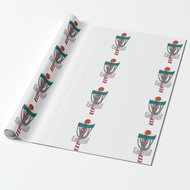 Cadeau Papier d'emballage de but de trou de Pôle Nord de (Déroulé)