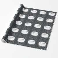 Papier d'emballage de carnet personnalisable de