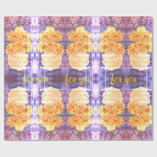 Cadeau Papier d'emballage de conception artistique pour v
