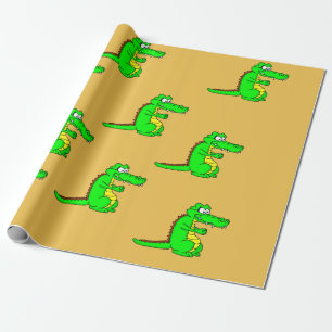 Cadeau Papier d'emballage de conception d'alligator
