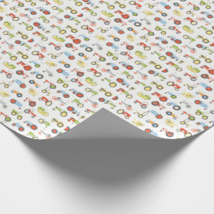 Cadeau Papier d'emballage de conception de tracteur