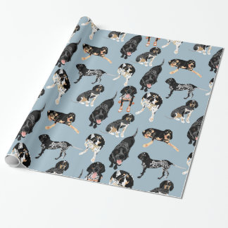 Cadeau Papier d'emballage de Coonhound de Bluetick