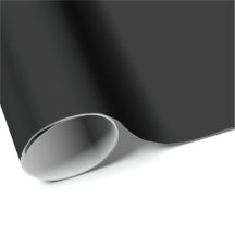 Papier d'emballage de couleur noir uni