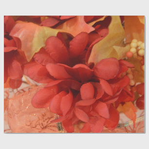 Cadeau Papier d'emballage de couleurs colorées d'automne