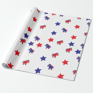Cadeau Papier d'emballage de Démocrate