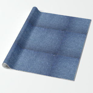 Cadeau papier d'emballage de Denim-regard
