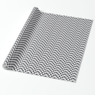 Cadeau Papier d'emballage de drapeau Checkered