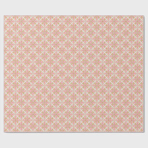 Cadeau Papier d'emballage de fêtes Pastel Rouge, Rose et