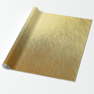 Cadeau Papier d'emballage de feuille d'or