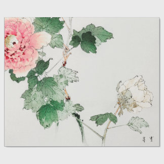 Cadeau Papier d'emballage de FLEUR d'IMPRESSION JAPONAIS