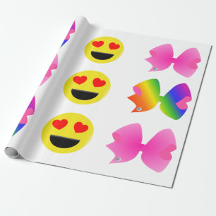 Cadeau Papier d'emballage de grand arc mignon superbe