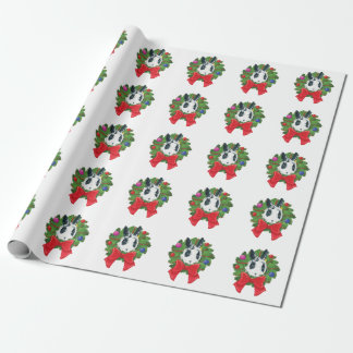 Cadeau Papier d'emballage de guirlande de Noël de Marlon