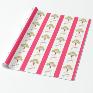 Cadeau Papier d'emballage de gymnastique