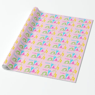 Cadeau Papier d'emballage de gymnastique de filles