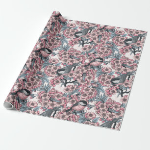 Cadeau Papier d'emballage de jardin de cerisier