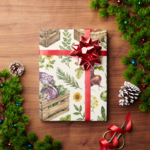 Cadeau Papier d'emballage de jardin de légumes du marché