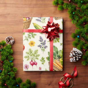Cadeau Papier d'emballage de jardin de marché de fermiers