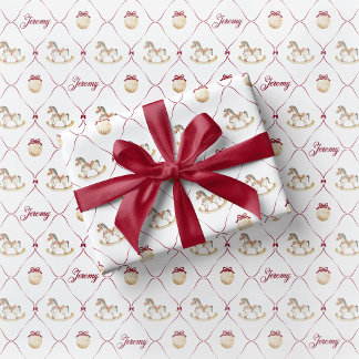 Cadeau Papier d'emballage de jouet pour enfants Cheval à