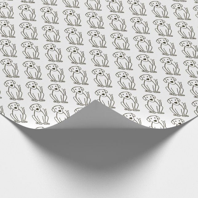 Cadeau Papier d'emballage de laboratoire - copie noire et (Coin)