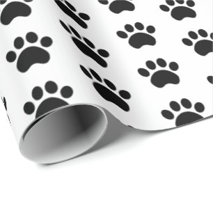 Cadeau Papier d'emballage de motif mignon d'empreinte de
