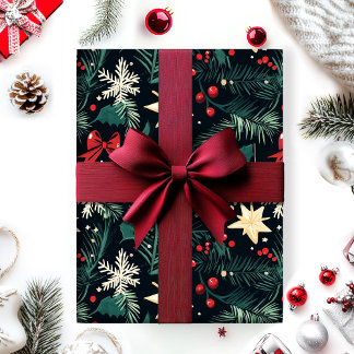 Cadeau papier d'emballage de Noël