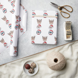 Cadeau papier d'emballage de Noël