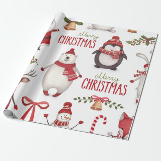 Cadeau Papier d'emballage de Noël