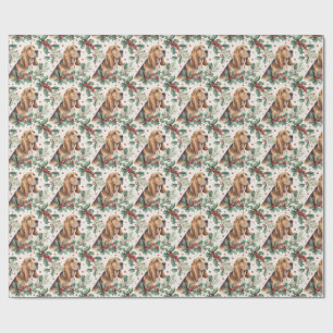 Cadeau Papier d'emballage de Noël Bloodhound